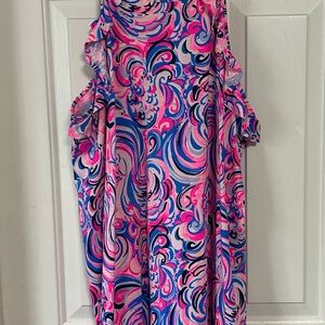 Vibrant Swirl Pattern Dress
